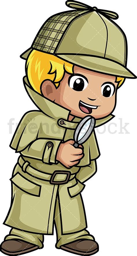 Little Boy Detective With Images Cartoon Clip Art Kids Clipart