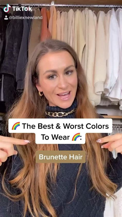 The Best And Worst Color To Wear For Brunette Hair Video Brunette