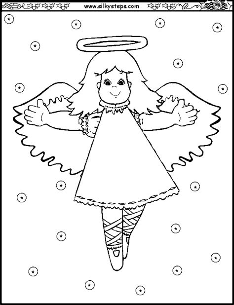 Temperatures sure dropped haven't they? Free Printable : christmas angel colouring pages