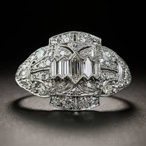 Art Deco Platinum Diamond Ring Antique And Vintage Diamond Rings