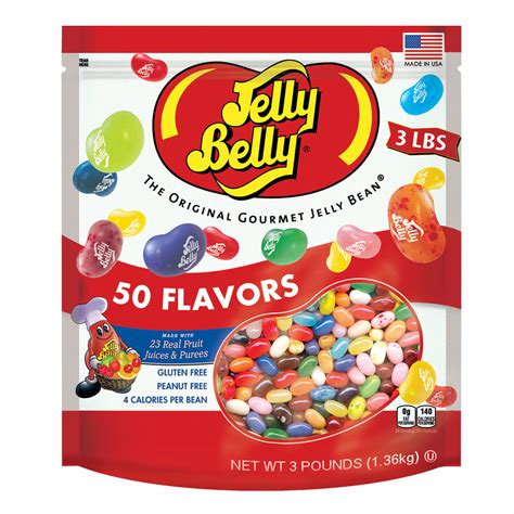 jelly belly 50 flavor gourmet jelly beans assortment 48 oz whole and natural