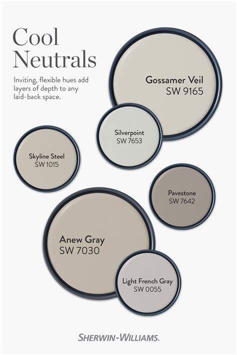 Create A Serene Space With Sherwin Williams Cool Neutral Paint Colors