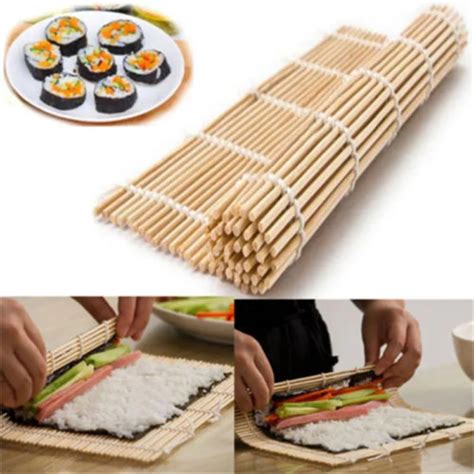 Japanese Sushi Rolling Mat Bamboo Rice Roller Sushi Maker Kit Mold Diy