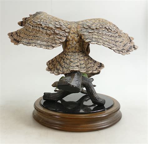 Goebel Large Model Of Great Horned Owl Limited Edition Of 200 Pieces