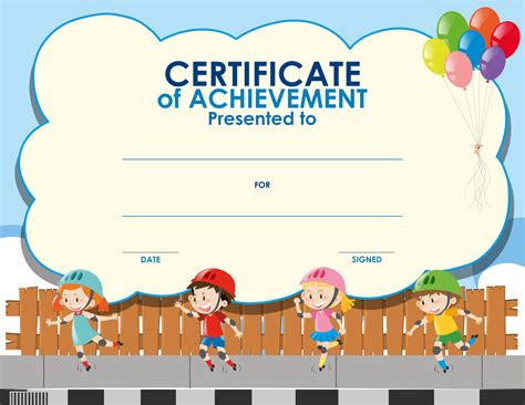 Childrens Certificate Template