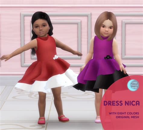 The Sims 4 Dress Nica Cris Paula Sims