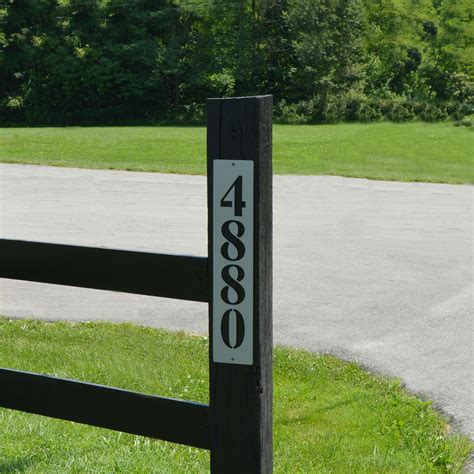 Buy Hand Crafted Metal Address Plaque Vertical, made to order from Knob ...