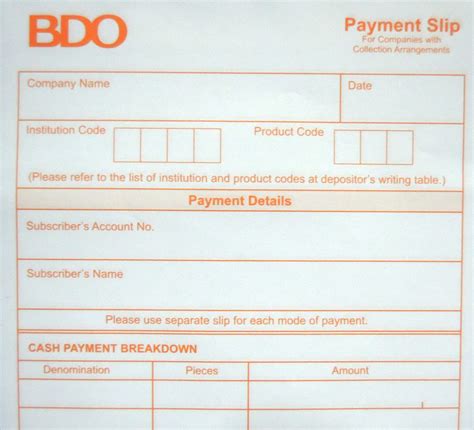 Cash, check, and direct debit from the cardholder's bank account. How to fill-up a BDO Payment Slip for Cebu Pacific transactions - BUDGET BIYAHERA