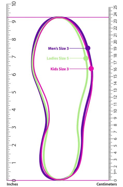 Womens Shoe Size Chart Printable