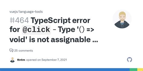 TypeScript Error For Click Type Void Is Not Assignable To
