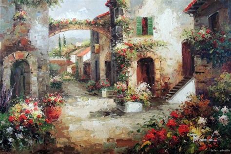 Tuscanvineyardlandscapeoilpaintings Landscape Tuscany Street