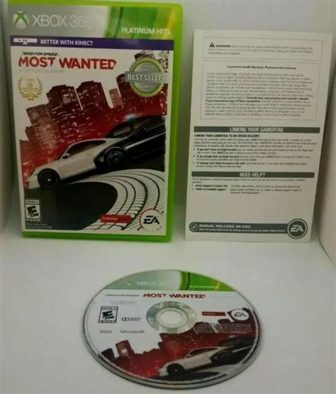 NEED FOR SPEED MOST WANTED Microsoft Xbox GAME DISC AND CASE VG PicClick