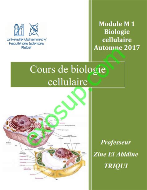 Cours Biologie Cellulaire Svt S1 Fsr 20172018