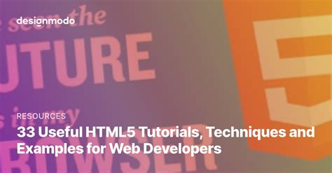 33 Useful Html5 Tutorials Techniques And Examples For Web Developers
