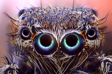 In deutschland leben rund 1000 arten. Springspinne Teil 1 - Mikrofotografie und Makrofotografie