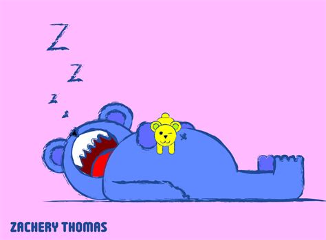 sleepy bear by zachery thomas on dribbble