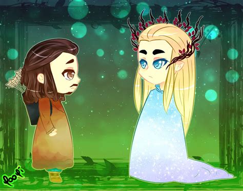 Bard And Thranduil In The Forest By Yooyi San On Deviantart