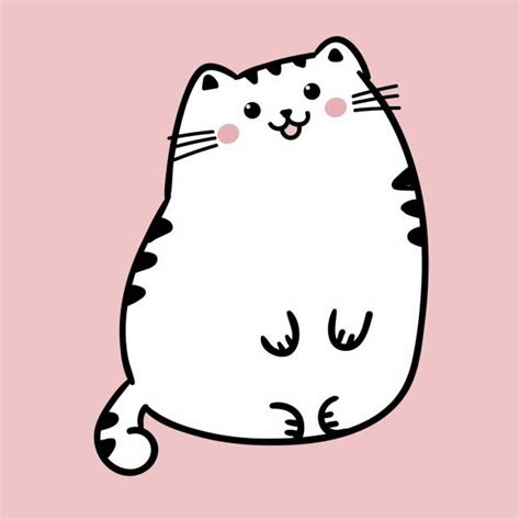 How To Draw A Fat Cat Cartoon