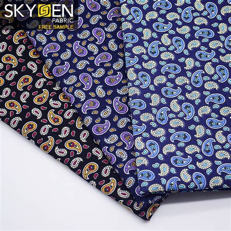 Paisley Print Cotton Fabric Wholesale Shirt Fabric Shirting Fabric