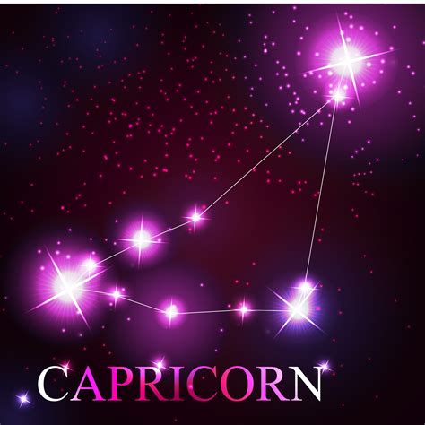 Capricorn Zodiac Sign Of The Beautiful Bright Stars 3209049 Vector Art