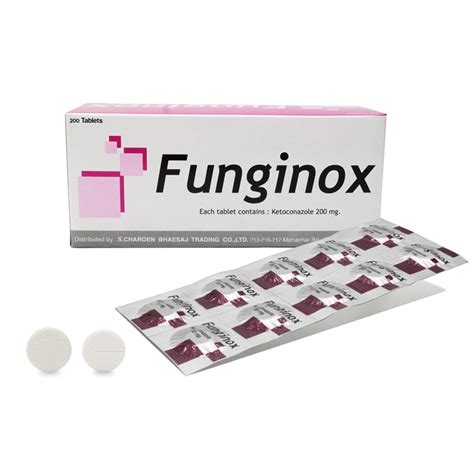 Funginox 200 Mg 20x10 Tabs S Charoen Bhaesaj Trading