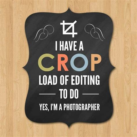 Editing Photographer Humor Photography Puns Quotes About Photography