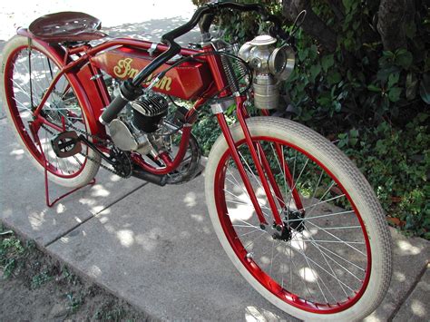 1914 Indian Board Track Racer Replica Motorised Bicycle Bicycle
