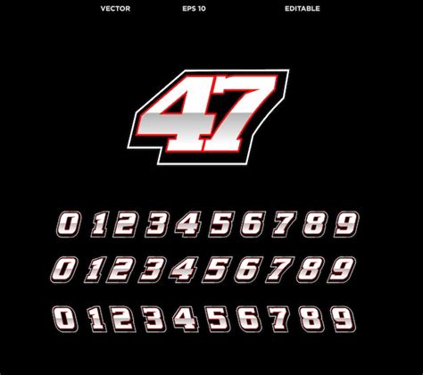 Race Car Number Fonts Vector Race Car Number Font Vector Free Ai Svg Images And Photos Finder