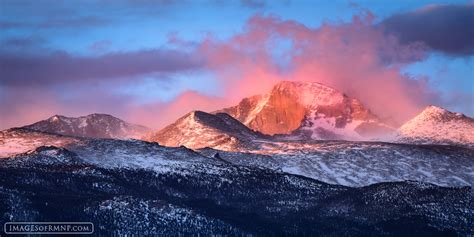 Longs Illuminated Longs Peak Rocky Mountain National Park Images