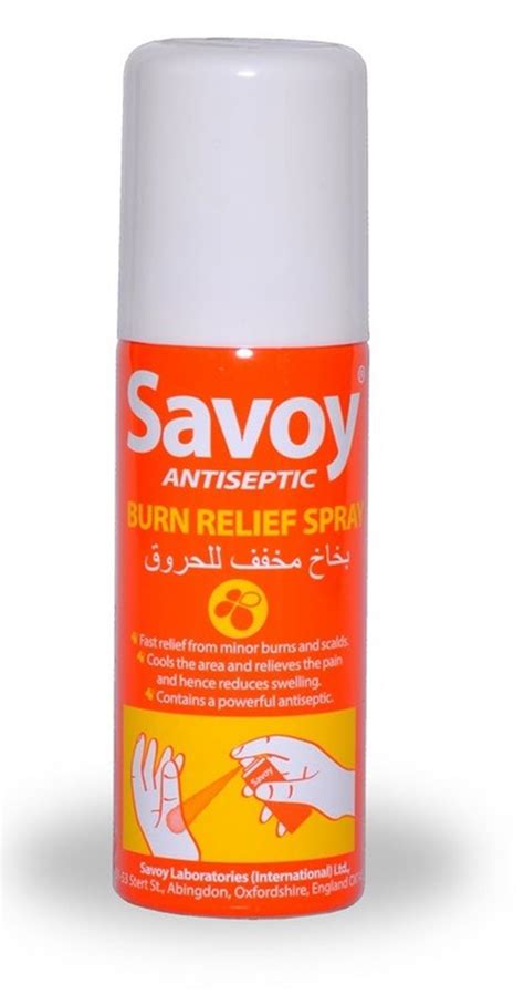 Buy Savoy Antiseptic Burn Relief Spray 50ml 6x50ml Pack Of 6 Online