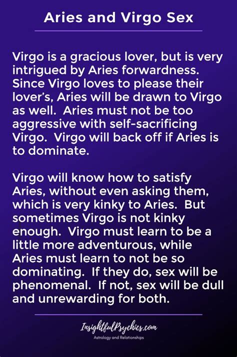 Aries And Virgo Compatibility Sex Love And Friendship In 2022