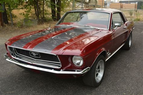 1968 Ford Mustang Luxury 40080 Miles Red Sport Coupe 302 V8 Roller