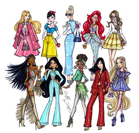 Hayden Williams Fashion Illustrations Disney Divas Disney Princess
