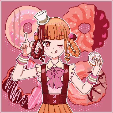 Donut Girl Rpixelart