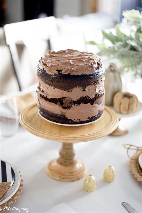Delicious Chocolate Naked Cake For Fall Just Destiny