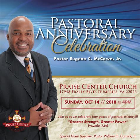 4th Annual Pastoral Anniversary Praise Center Church Of God In Christ