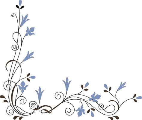 Flower Corner Clip Art At Vector Clip Art Online Royalty