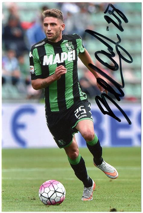 Domenico Berardi Signed Photo Soccer U S Sassuolo Signedforcharity