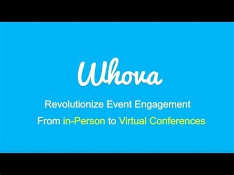 Whova for Virtual Conferences, Virtual Expos and Virtual Training Events - YouTube ...