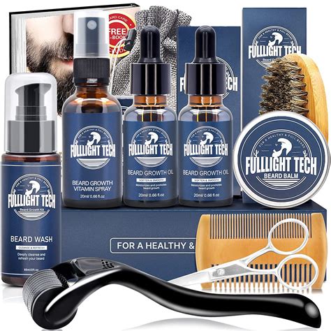 Bartpflege Setbartwuchsmittel Männerbartpflegeset Geschenke Für Männerbartshampoobartöl