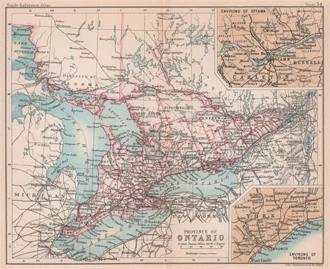 Canada Old Canada Maps And Vintage Art Prints Canada Province Maps