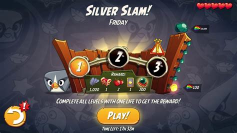 Angry Birds Daily Challenge Silver Slam Friday Youtube