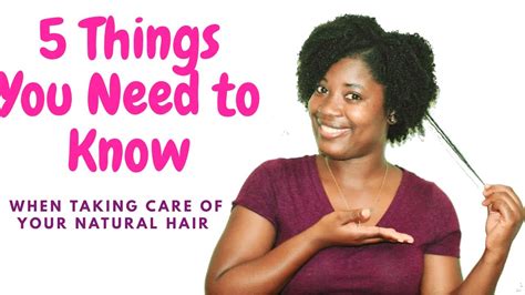 How To Take Care Of Your Natural Hair Youtube