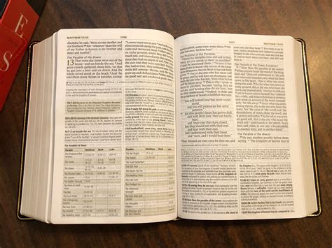 Personalized Esv Large Print Study Bible Black Genuine Leather Custom