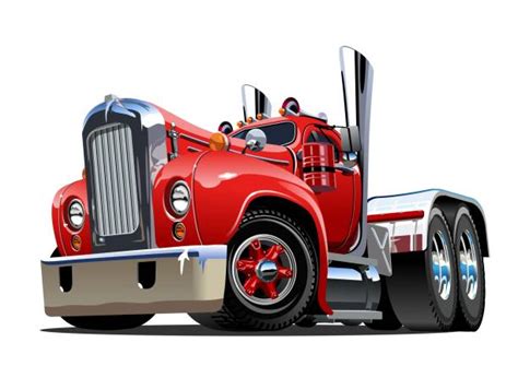 Cartoon Of A Diesel Truck Illustrations Royalty Free Vector Graphics