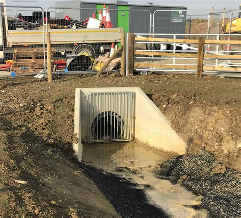 Precast Concrete Headwalls For New Relief Road Althon Esi External