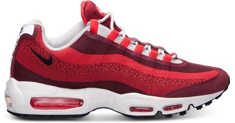 Nike Mens Air Max 95 Jcrd Running Sneakers From Finish Line In Red For