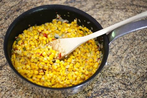 Mexican Style Corn With Peppers Mexican Style Corn Mexican Dishes