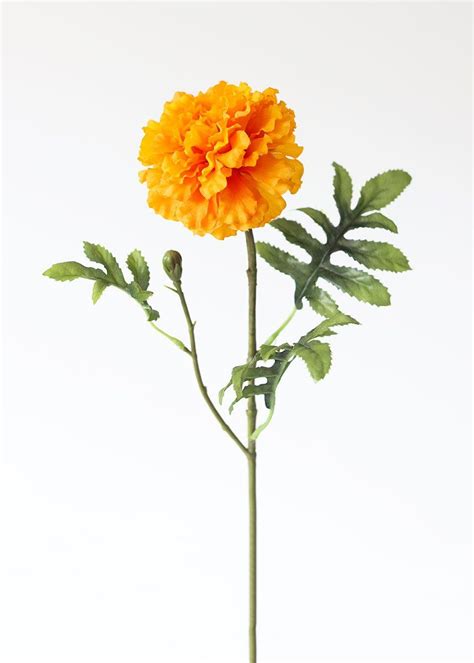orange marigold flowers marigold flower artificial flowers silk flowers wedding
