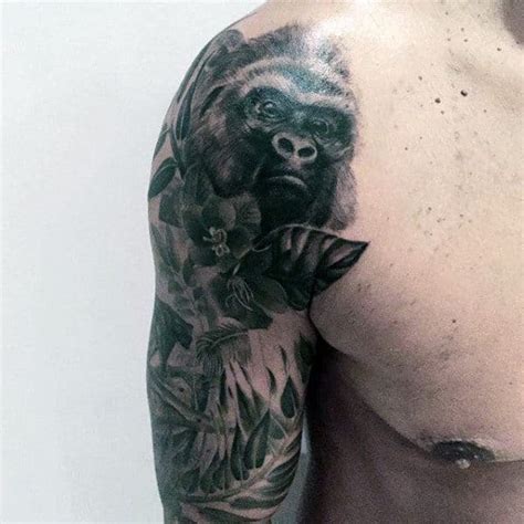 The ideal site for tattoo addicts who are struggling to find inspiration for their next piece of ink. 100 Gorilla Tattoo Designs For Men - Great Ape Ideas